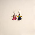 Multicolor - Rajasthani Puppet Couple Handmade Keychain (Set of 2) 03