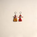 Multicolor - Rajasthani Puppet Couple Handmade Keychain (Set of 2) 06
