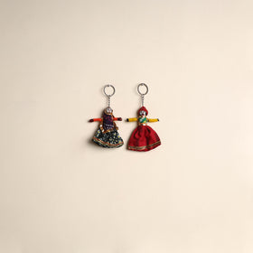 Multicolor - Rajasthani Puppet Couple Handmade Keychain (Set of 2) 12