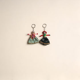 Multicolor - Rajasthani Puppet Couple Handmade Keychain (Set of 2) 13
