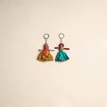 Multicolor - Rajasthani Puppet Couple Handmade Keychain (Set of 2) 17