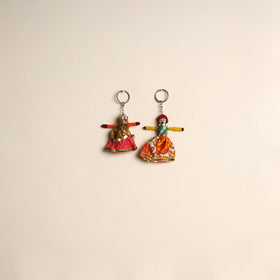 Multicolor - Rajasthani Puppet Couple Handmade Keychain (Set of 2) 24