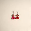 Multicolor - Rajasthani Puppet Couple Handmade Keychain (Set of 2) 29
