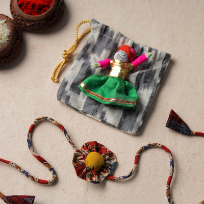 Buy Handcrafted Flower Fabart Rakhi 26 Online at iTokri.com