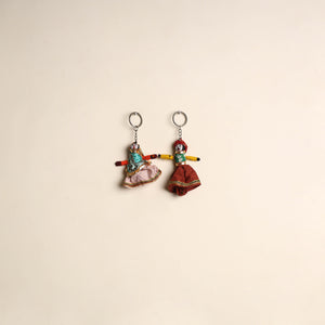 Multicolor - Rajasthani Puppet Couple Handmade Keychain (Set of 2) 46