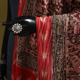 Multicolor - natural dyed kalamkari cotton dupatta