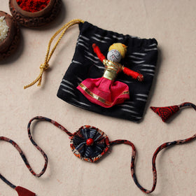 Buy Handcrafted Flower Bead Work Fabart Rakhi 42 Online at iTokri.com