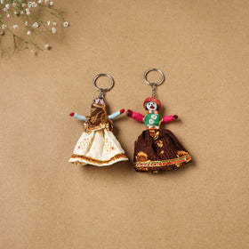Multicolor - Rajasthani Puppet Couple Handmade Keychain (Set of 2) 42