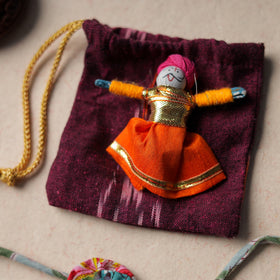  Handcrafted Flower Bead Work Fabart Rakhi 49 