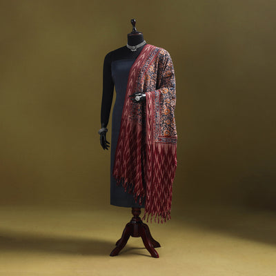 Multicolor - natural dyed kalamkari cotton dupatta