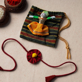 Buy Handcrafted Flower Fabart Rakhi 53 Online at iTokri.com