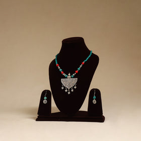 Multicolor - German Silver Beaded Necklace Set 07