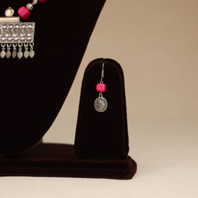 Pink - German Silver Beaded Necklace Set 08