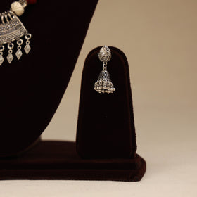 Beige - German Silver Thread Beads Necklace Set 12