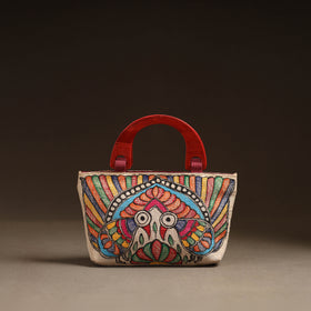 Multicolor - Madhubani Handpainted Handbag 01