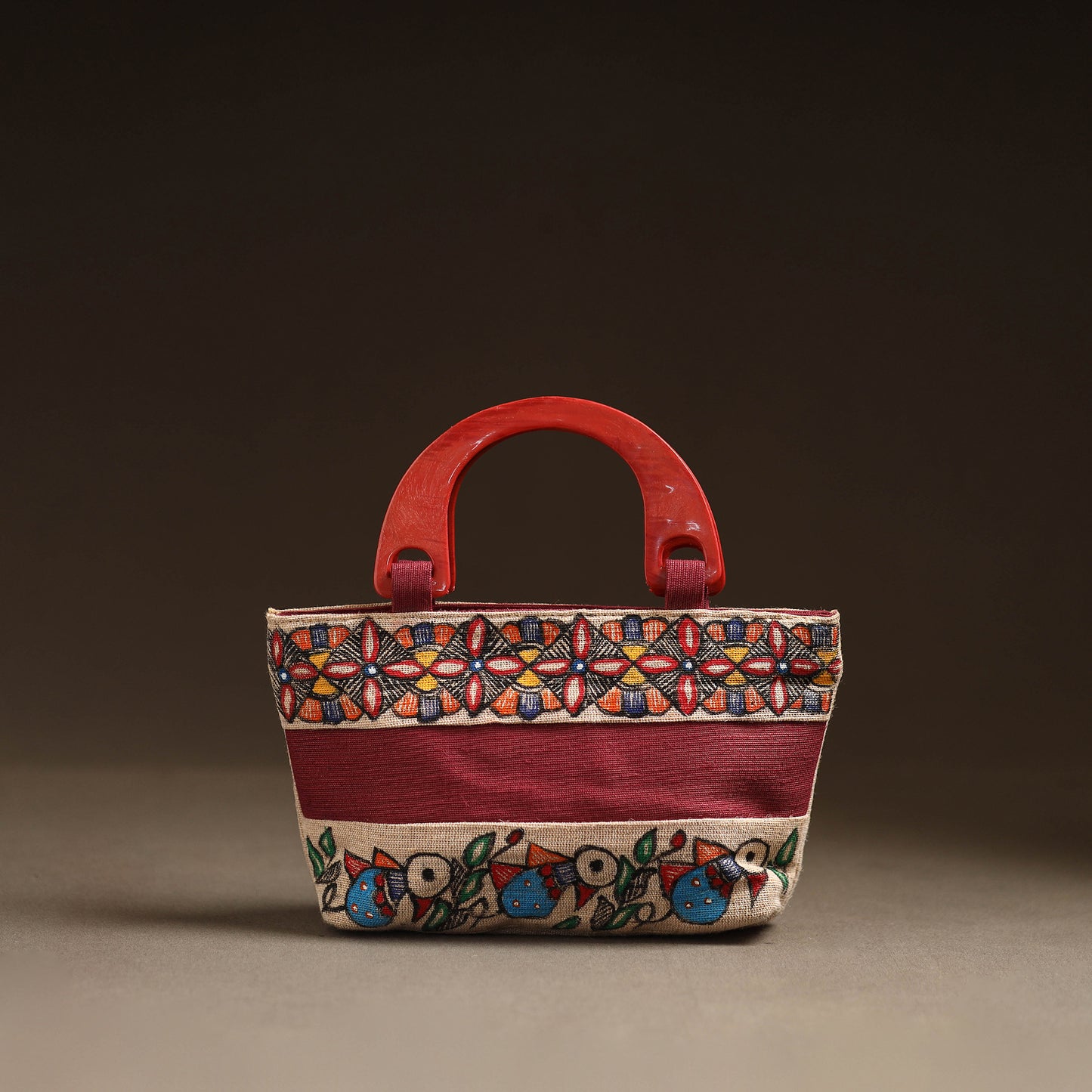 Multicolor - Madhubani Handpainted Handbag 01
