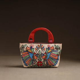 Multicolor - Madhubani Handpainted Handbag 03