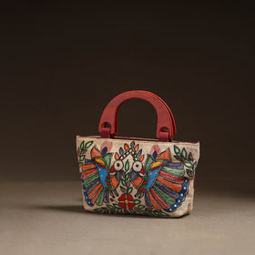 Multicolor - Madhubani Handpainted Handbag 03