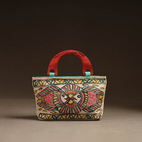 Multicolor - Madhubani Handpainted Handbag 15