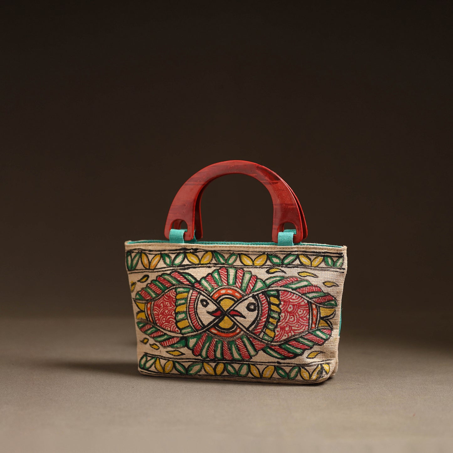 Multicolor - Madhubani Handpainted Handbag 15