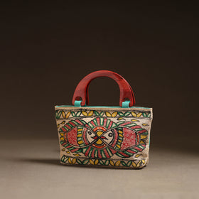 Multicolor - Madhubani Handpainted Handbag 15