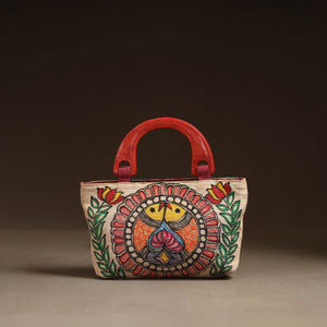 Multicolor - Madhubani Handpainted Handbag 04