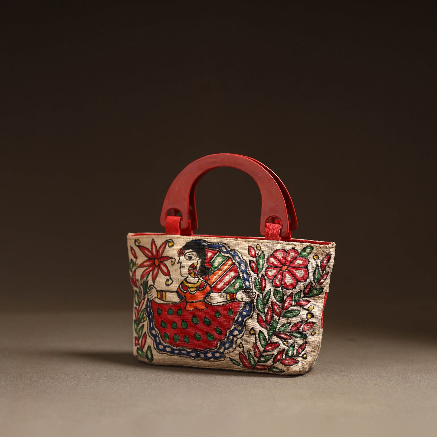 Multicolor - Madhubani Handpainted Handbag 08