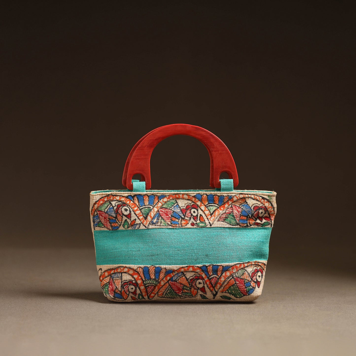 Multicolor - Madhubani Handpainted Handbag 09