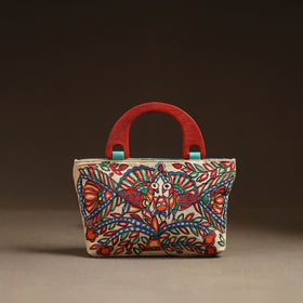 Multicolor - Madhubani Handpainted Handbag 10