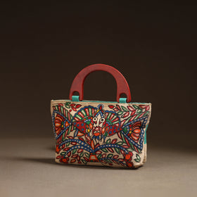 Multicolor - Madhubani Handpainted Handbag 10