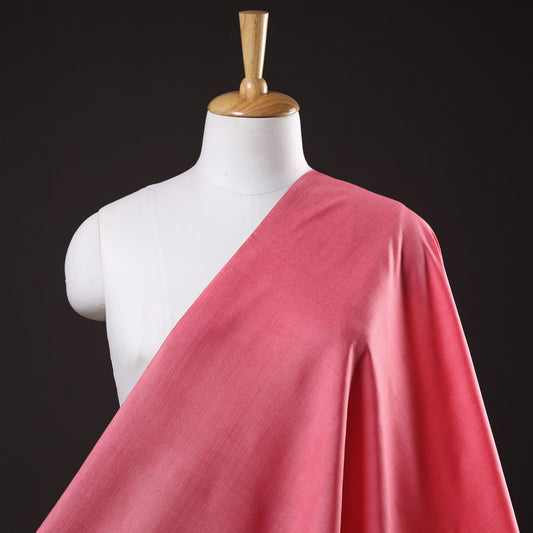 Pink - Vidarbha Tussar Silk Cotton Handloom Fabric