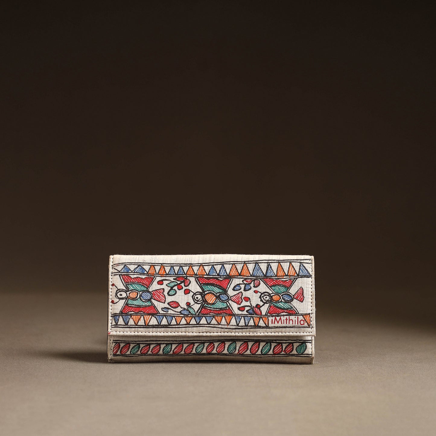 Multicolor - Madhubani Handpainted Clutch 17