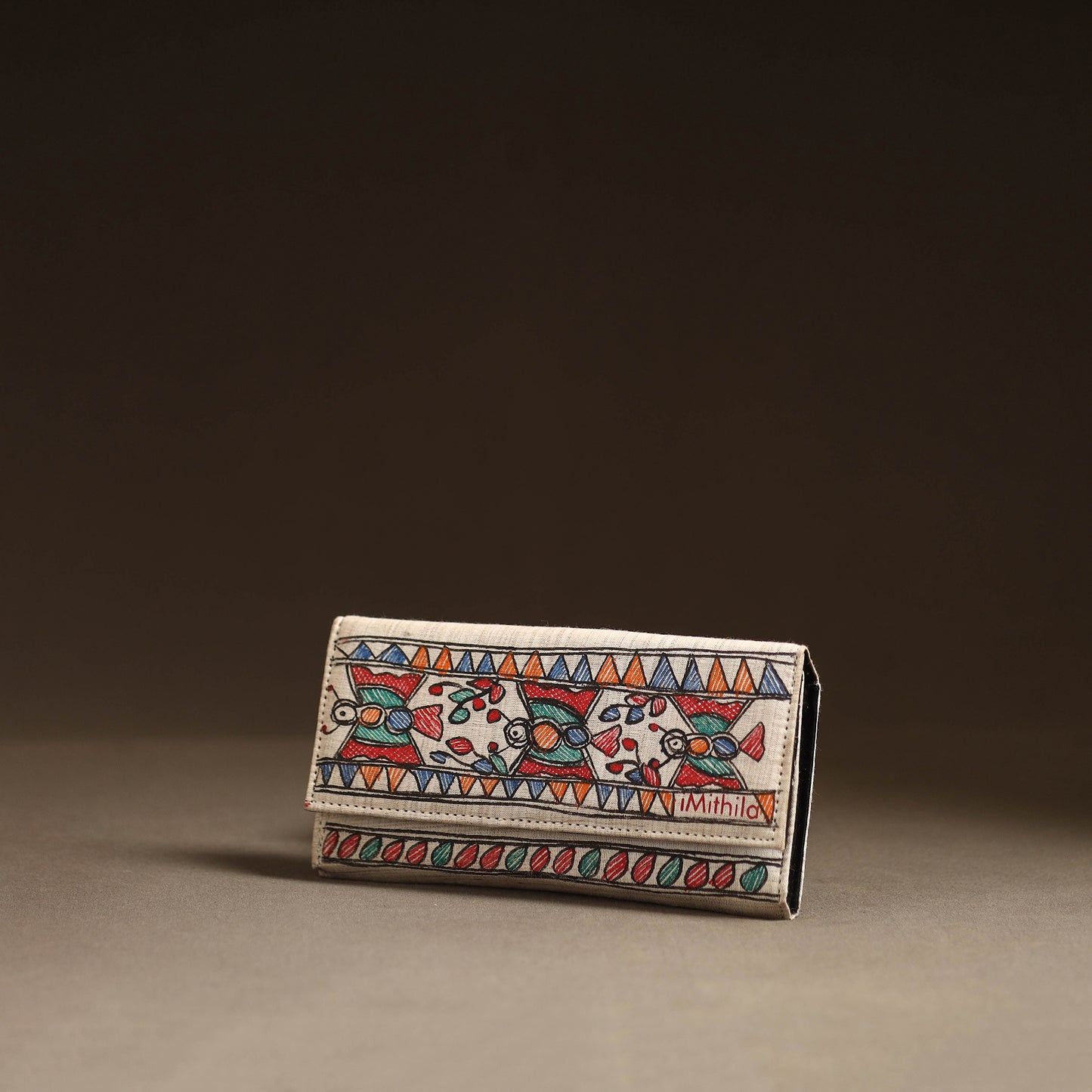 Multicolor - Madhubani Handpainted Clutch 17