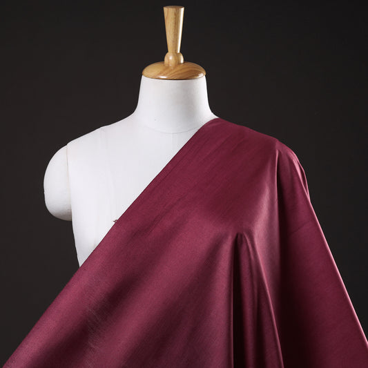 Dark Purple - Vidarbha Tussar Silk Cotton Handloom Fabric