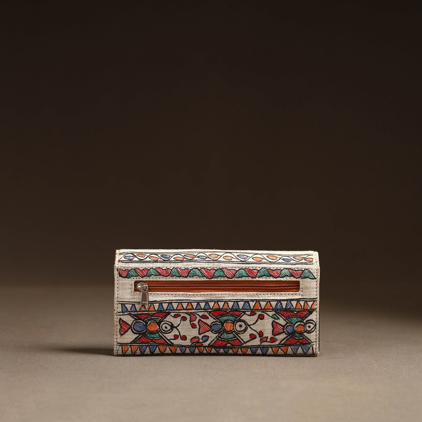 Multicolor - Madhubani Handpainted Clutch 17