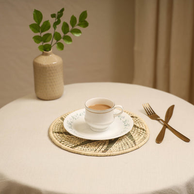 Handcrafted Eco-Friendly Sabai Grass Spiral Mat 10