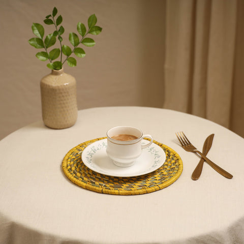 Handcrafted Eco-Friendly Sabai Grass Spiral Mat 07