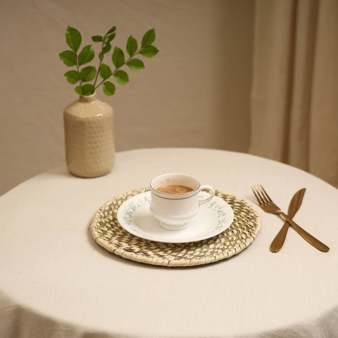 Handcrafted Eco-Friendly Sabai Grass Spiral Mat 09