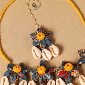 Handmade Fabart Floral Jewellery Set