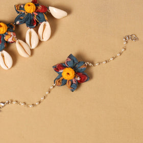 Handmade Fabart Floral Jewellery Set