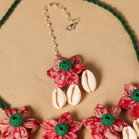Handmade Fabart Floral Jewellery Set