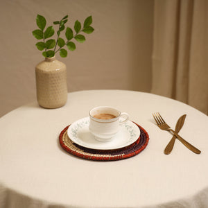 Handcrafted Eco-Friendly Sabai Grass Spiral Mat 12