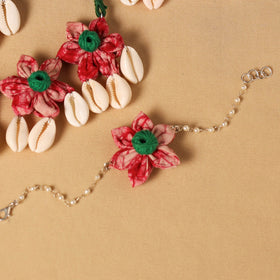 Handmade Fabart Floral Jewellery Set