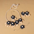 Multicolor - handmade fabart floral jewellery set 06