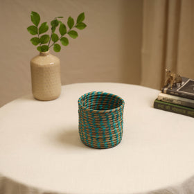 Handcrafted Eco-Friendly Sabai Grass Pen Stand 02
