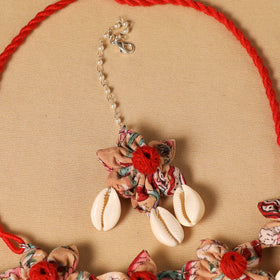 Handmade Fabart Floral Jewellery Set