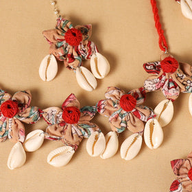 Handmade Fabart Floral Jewellery Set