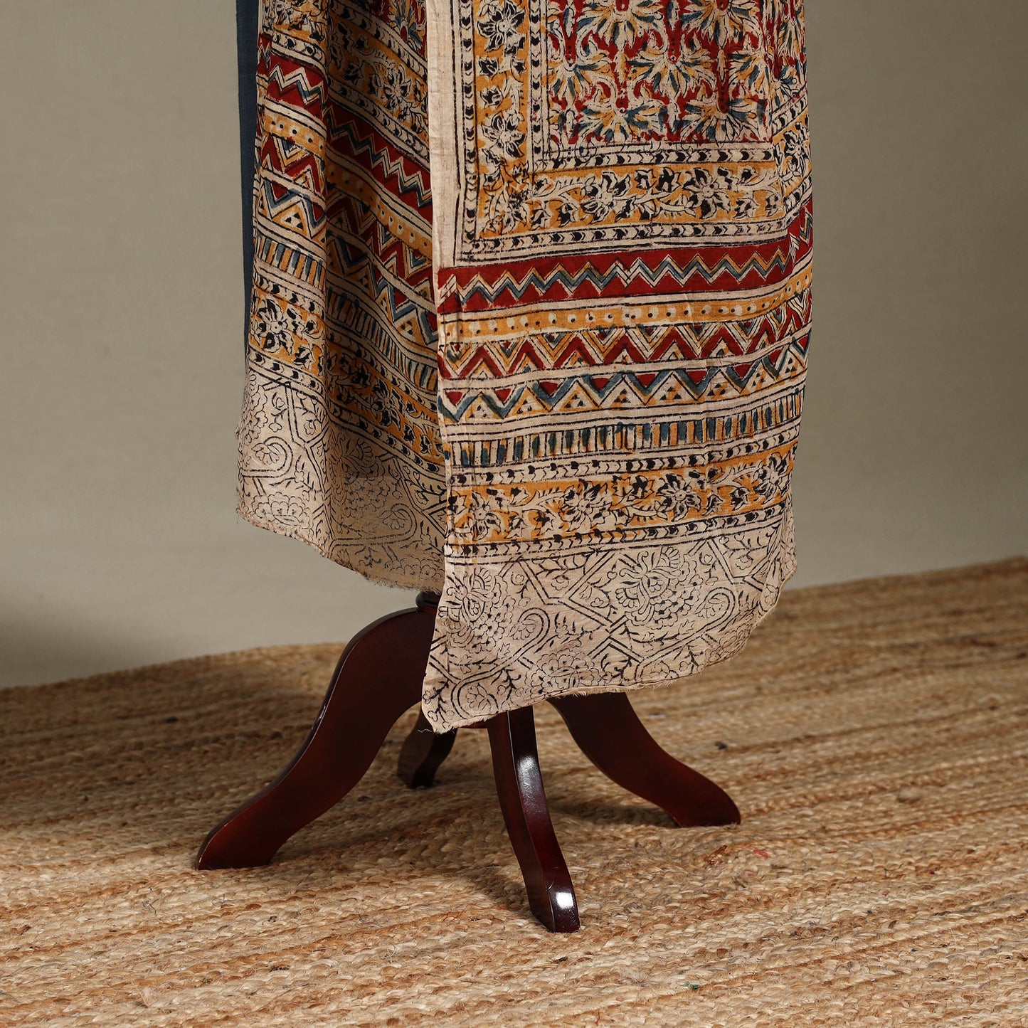 Multicolor - pedana natural dyed cotton kalamkari dupatta