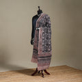 Black - pedana natural dyed cotton kalamkari dupatta 07