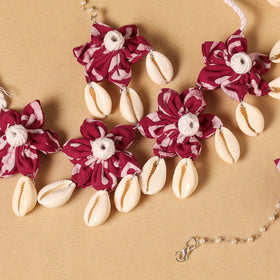 Handmade Fabart Floral Jewellery Set